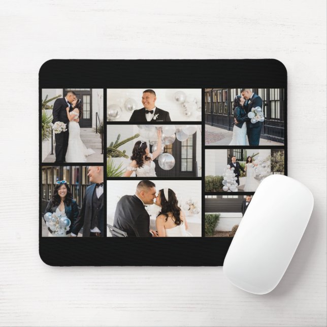 Create Your Own 8 Photo Collage Mouse Pad (With Mouse)