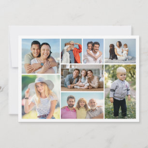Create Your Own 8 Photo Collage Note Card