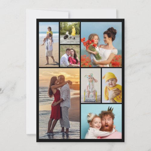 Create Your Own 8 Photo Collage Note Card