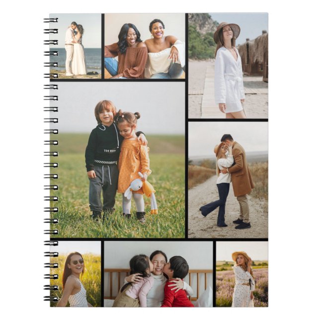 Create Your Own 8 Photo Collage Notebook (Front)