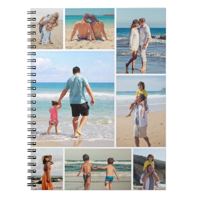 Create Your Own 8 Photo Collage Notebook (Front)