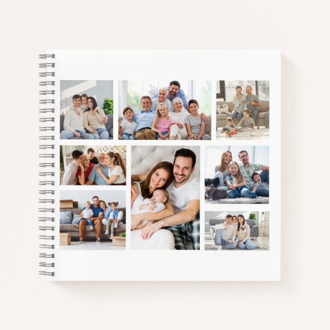 Create Your Own 8 Photo Collage Notebook (Front)