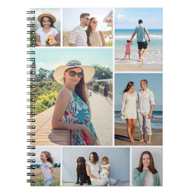 Create Your Own 8 Photo Collage Notebook (Front)