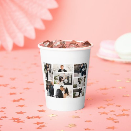 Create Your Own 8 Photo Collage Paper Cups