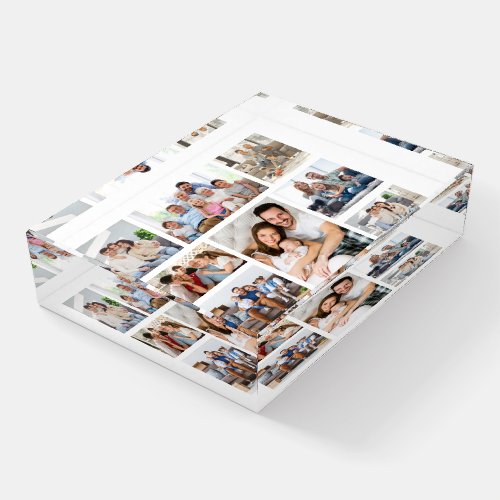 Create Your Own 8 Photo Collage Paperweight