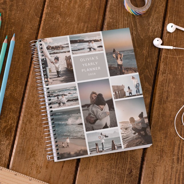 Create Your Own 8 Photo Collage Personalized Year Planner (Creator Uploaded)