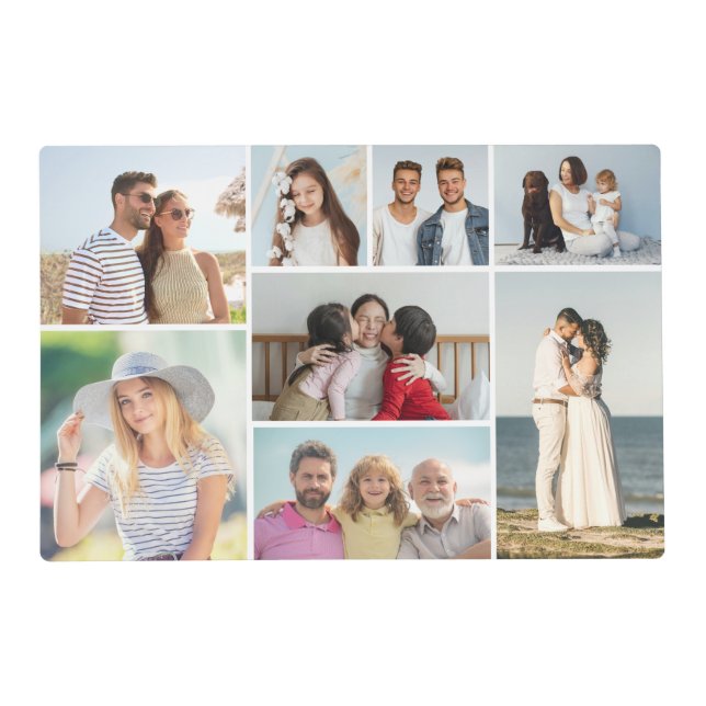 Create Your Own 8 Photo Collage  Placemat (Front)