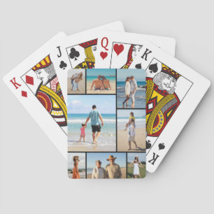 Create Your Own 8 Photo Collage Poker Cards