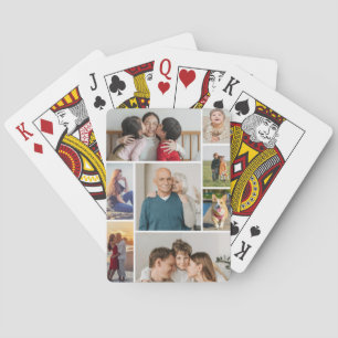 Create Your Own 8 Photo Collage Poker Cards