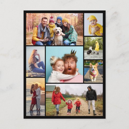 Create Your Own 8 Photo Collage  Postcard