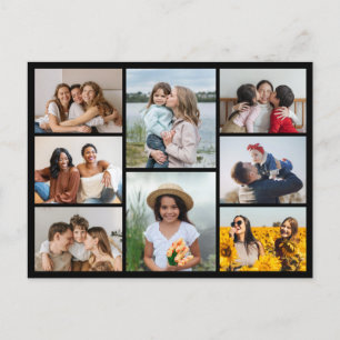 Create Your Own 8 Photo Collage Postcard