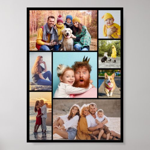 Create Your Own 8 Photo Collage Poster
