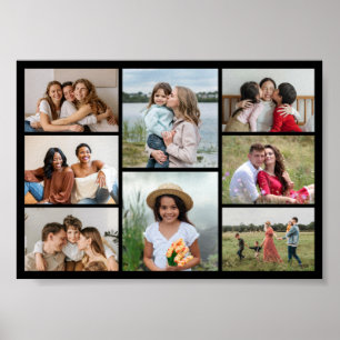 Create Your Own 8 Photo Collage Poster