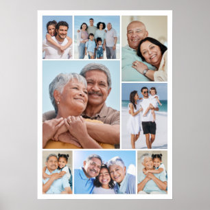 Create Your Own 8 Photo Collage Poster