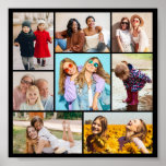 Create Your Own 8 Photo Collage Poster<br><div class="desc">Create your own 8 Photo Collage for Christmas, Birthdays, Weddings, Anniversaries, Graduations, Father's Day, Mother's Day or any other Special Occasion, with our easy-to-use design tool. Add your favorite photos of friends, family, vacations, hobbies and pets and you'll have a stunning, one-of-a-kind photo collage. Our custom photo collage is perfect...</div>