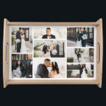Create Your Own 8 Photo Collage Serving Tray<br><div class="desc">Introducing our personalized photo collage serving tray - the perfect way to add a personal touch to your home decor! Whether you're celebrating a graduation, honoring family, cherishing friends, or remembering a vacation trip, our custom serving tray is the ultimate way to commemorate any occasion. Our serving tray is made...</div>
