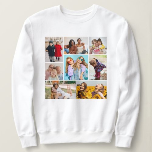 Create Your Own 8 Photo Collage Sweatshirt