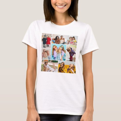 Create Your Own 8 Photo Collage T_Shirt