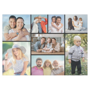 Create Your Own 8 Photo Collage Tablecloth