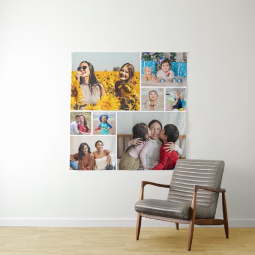 Create Your Own 8 Photo Collage Tapestry