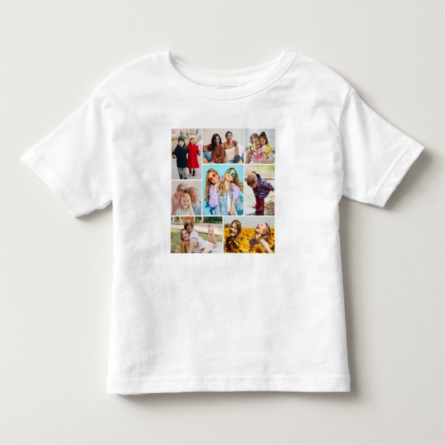 Create Your Own 8 Photo Collage Toddler T-shirt (Front)