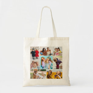Create Your Own 8 Photo Collage Tote Bag
