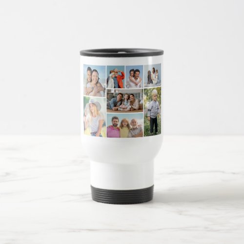 Create Your Own 8 Photo Collage  Travel Mug