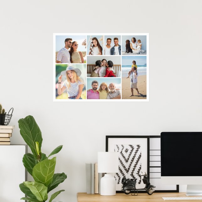 Create Your Own 8 Photo Poster (Home Office)
