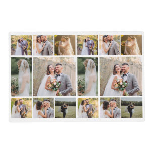 Create Your Own 8 Photo Wedding Collage Placemat