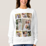 Create Your Own 8 Photo Wedding Collage Sweatshirt<br><div class="desc">Design a personalized keepsake with our 'Create Your Own 8 Photo Wedding Collage.' This elegant collage allows you to showcase five cherished photos from your special day, creating a beautiful memory piece. Crafted with high-quality materials and customizable options, it’s the perfect way to celebrate your love story. Ideal as a...</div>
