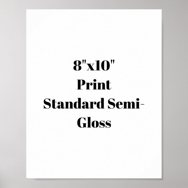 Create Your Own 8"x10" Poster (Front)