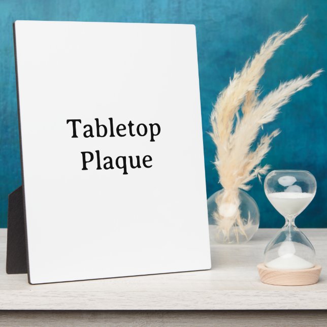 Create Your Own 8"x10" Tabletop Plaque with Easel (Side)