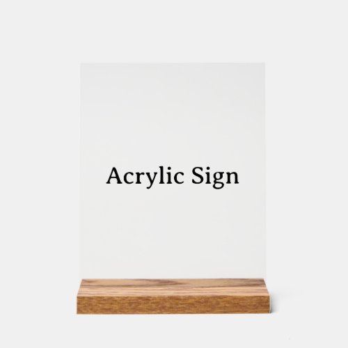 Create Your Own 8" x 10" Wood Block Acrylic Sign