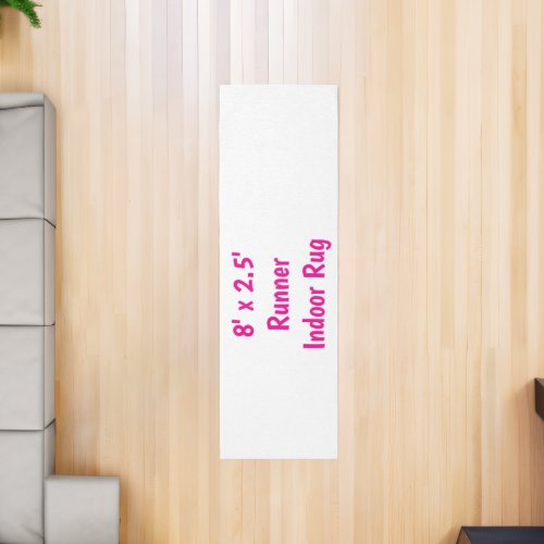 Create Your Own 8' x 2.5' Runner Indoor Rug