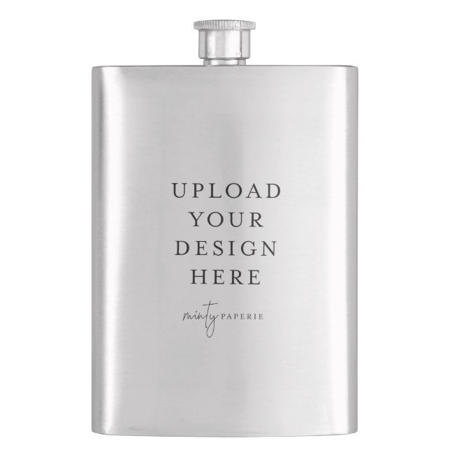 Create Your Own 8oz. Metal Flask (Front)