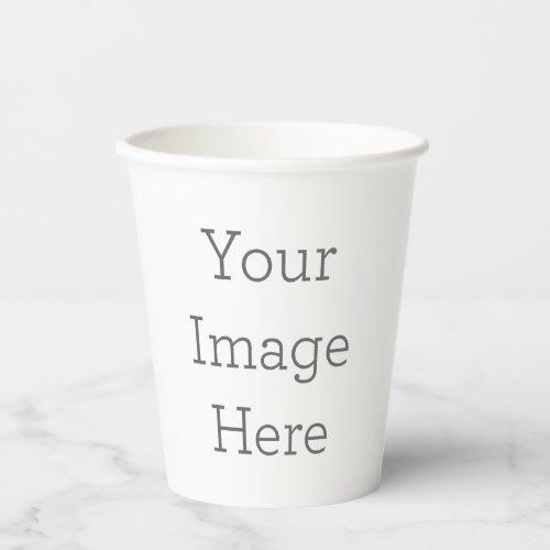 Create Your Own 8oz Paper Cup With No Lid
