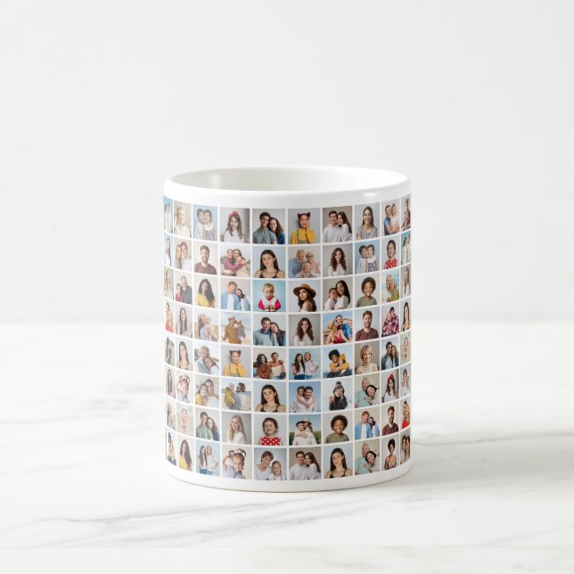 Create Your Own 96 Photo Collage Coffee Mug (Center)