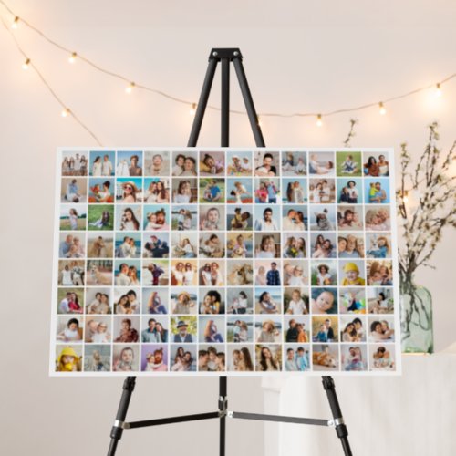 Create Your Own 96 Photo Collage Editable Color Foam Board