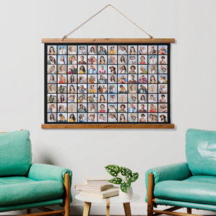 Create Your Own 96 Photo Collage Hanging Tapestry
