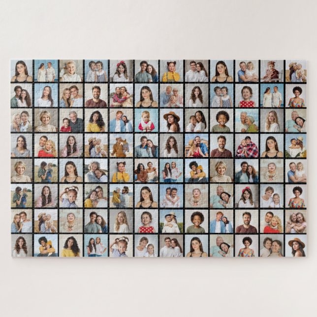 Create Your Own 96 Photo Collage Jigsaw Puzzle (Horizontal)
