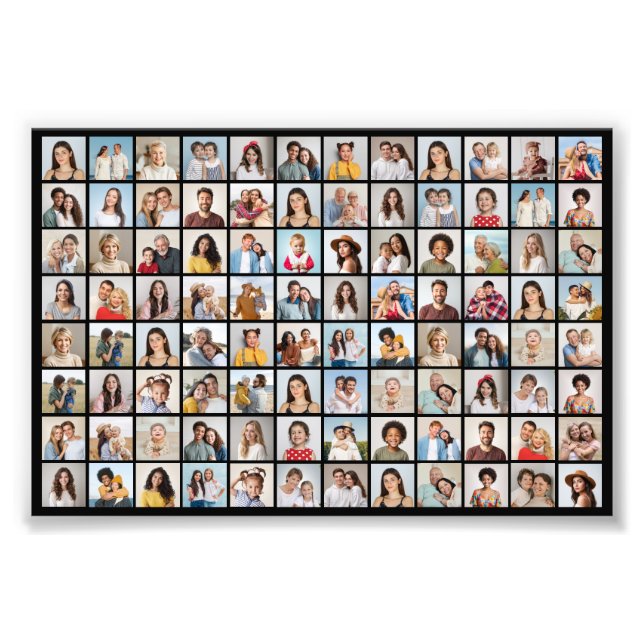 Create Your Own 96 Photo Collage Photo Enlargement (Front)