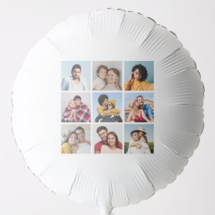 Create Your Own 9 Photo Collage Balloon
