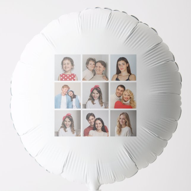 Create Your Own 9 Photo Collage Balloon (Front)