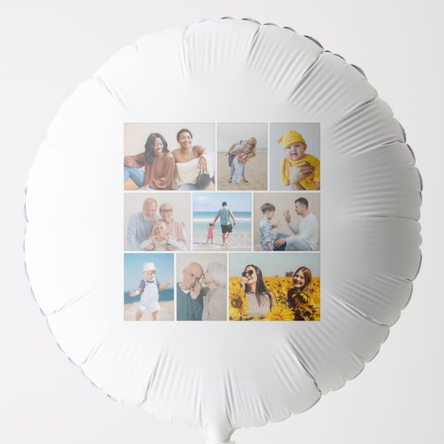 Create Your Own 9 Photo Collage Balloon (Front)