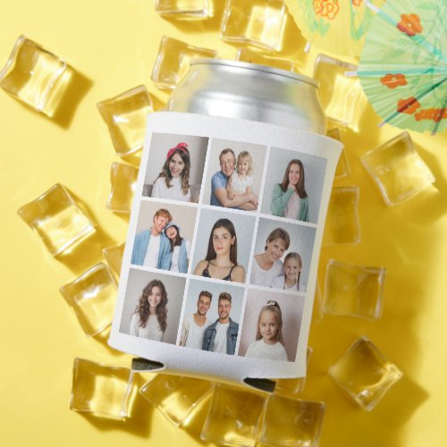 Create Your Own 9 Photo Collage Can Cooler