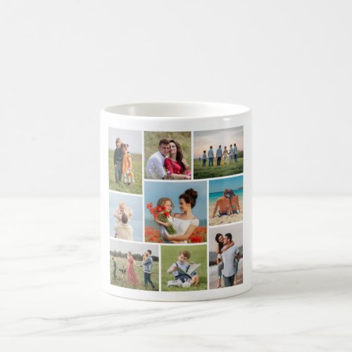 Create Your Own 9 Photo Collage Coffee Mug