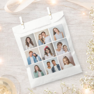 Create Your Own 9 Photo Collage Favor Bag