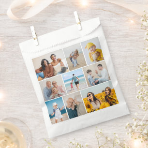 Create Your Own 9 Photo Collage Favor Bag