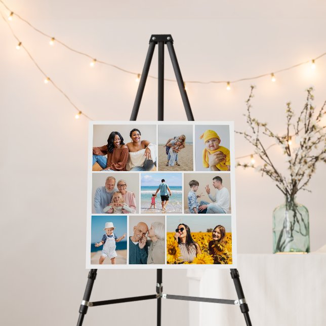 Create Your Own 9 Photo Collage Foam Board (In Situ (Stand))
