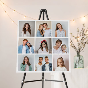 Create Your Own 9 Photo Collage Foam Board